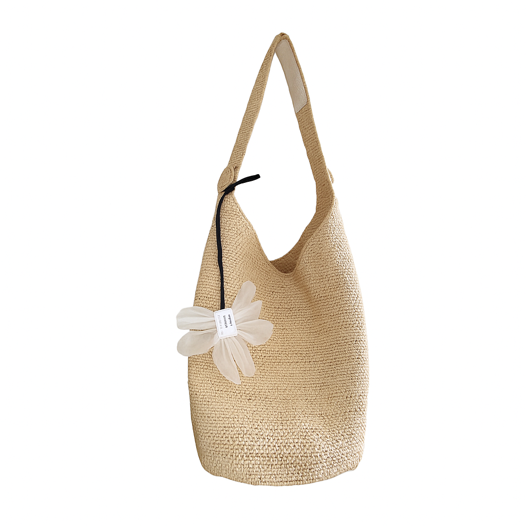 Chic Raffia Handwoven Tote Bag