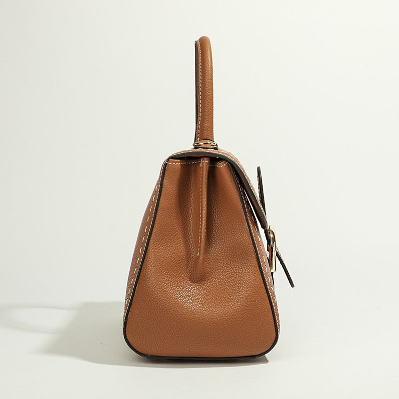 Stitch Elegance Satchel