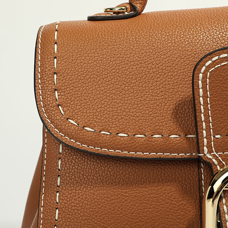 Stitch Elegance Satchel