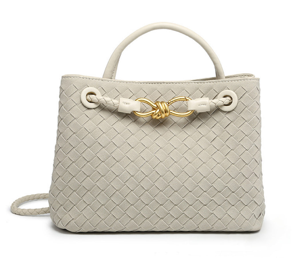 Woven Charm Satchel