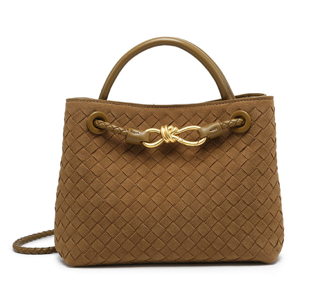 Woven Charm Satchel