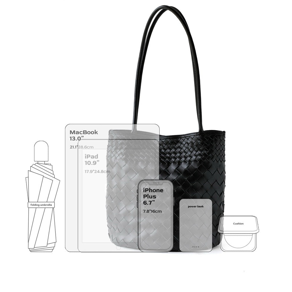 Mira Woven Bucket Bag