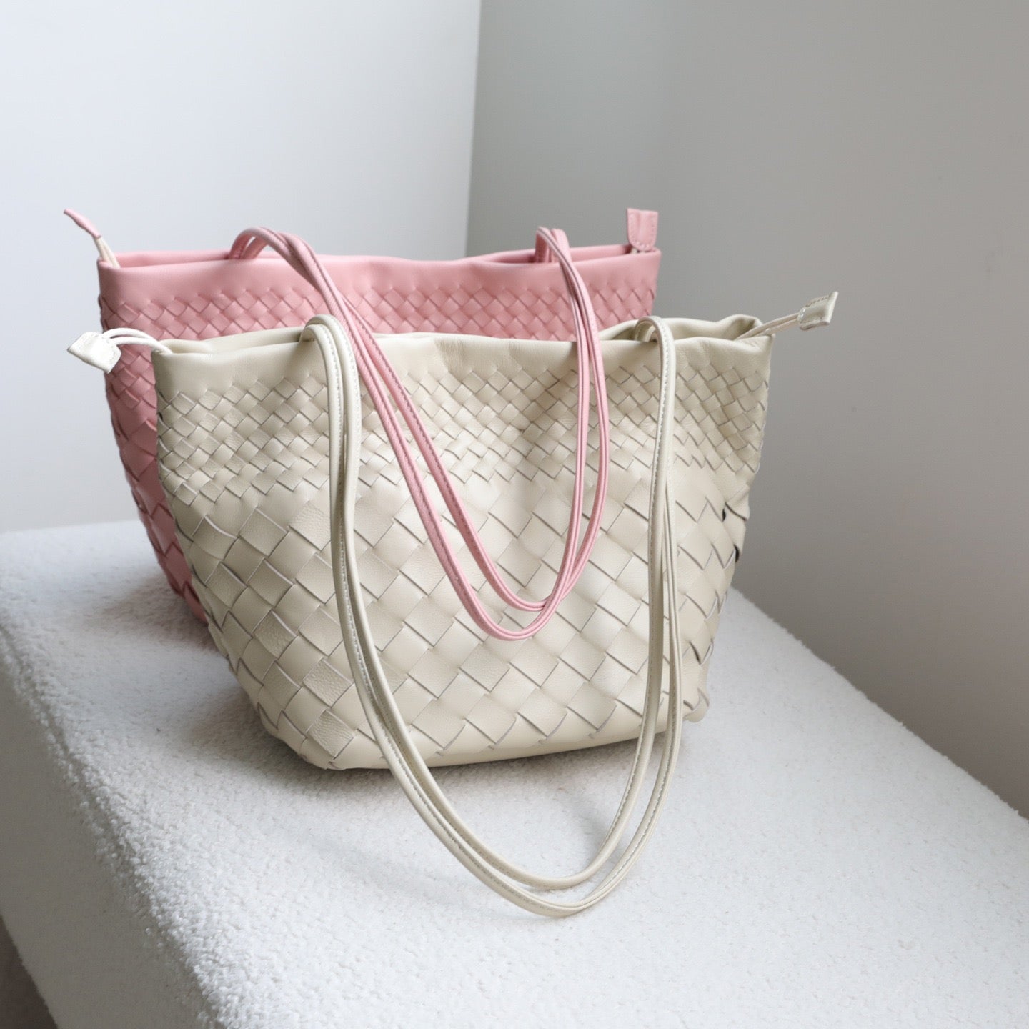 Mira Woven Bucket Bag