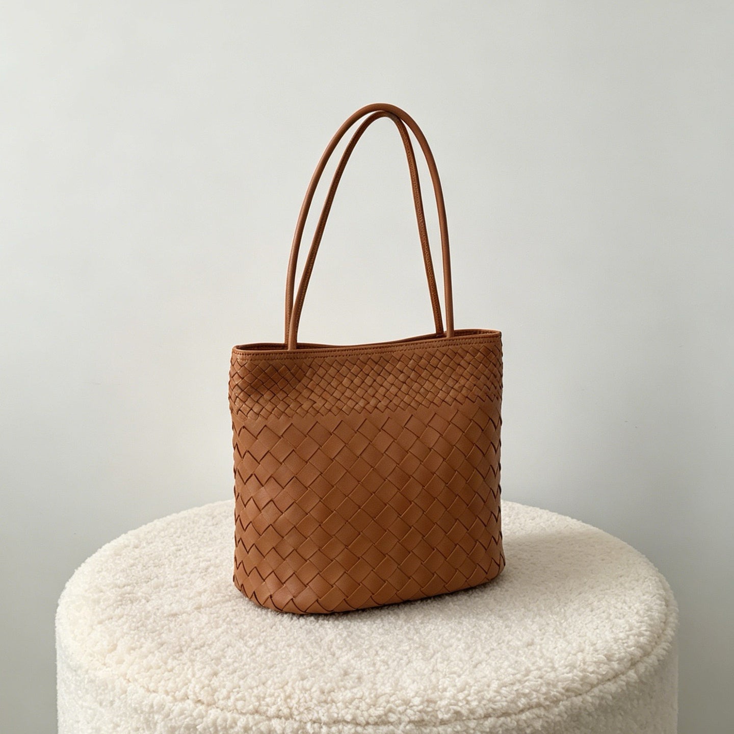 Mira Woven Bucket Bag