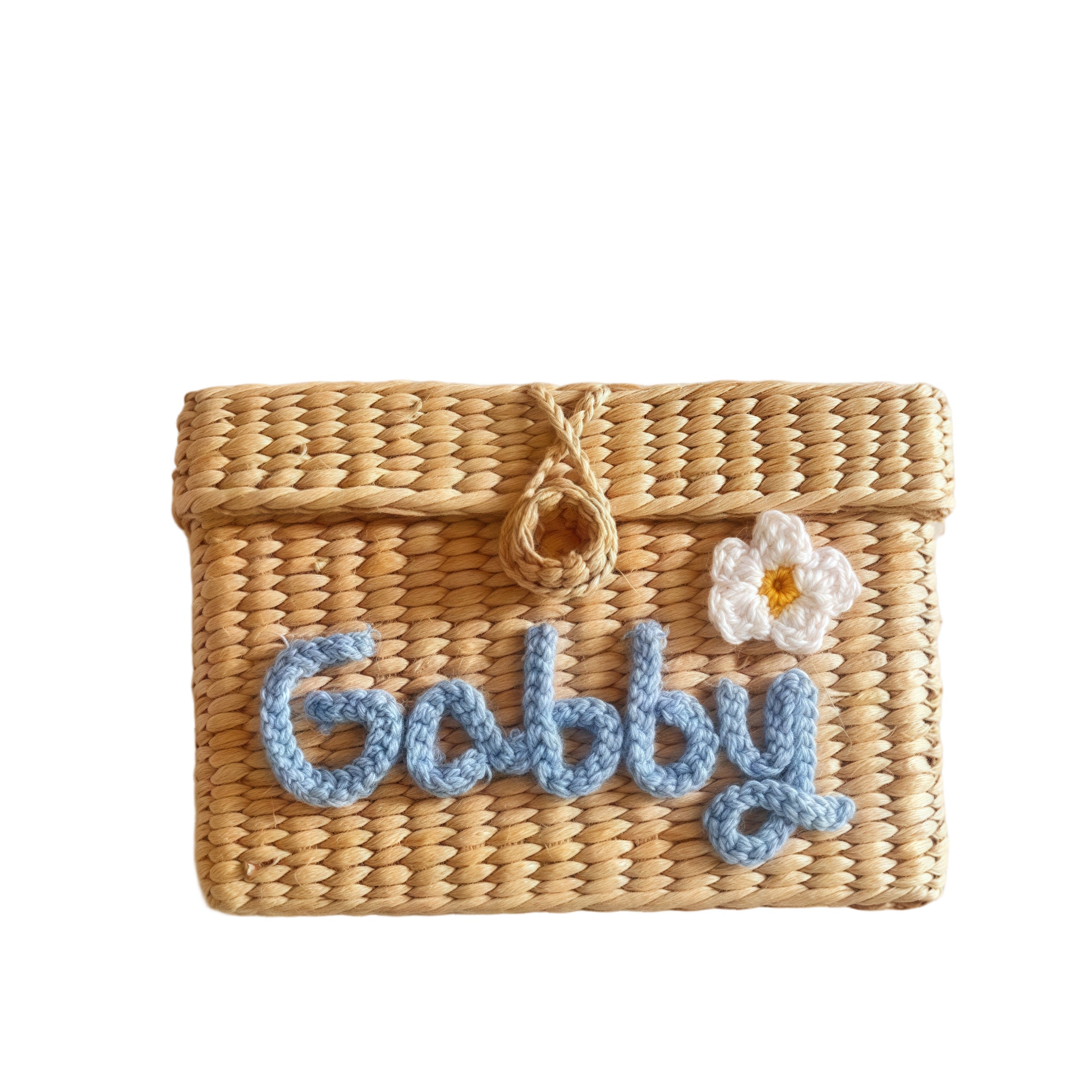 Handwoven Button Box Bag