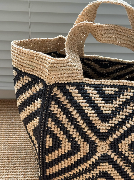 Black & White Geometry Mini Tote