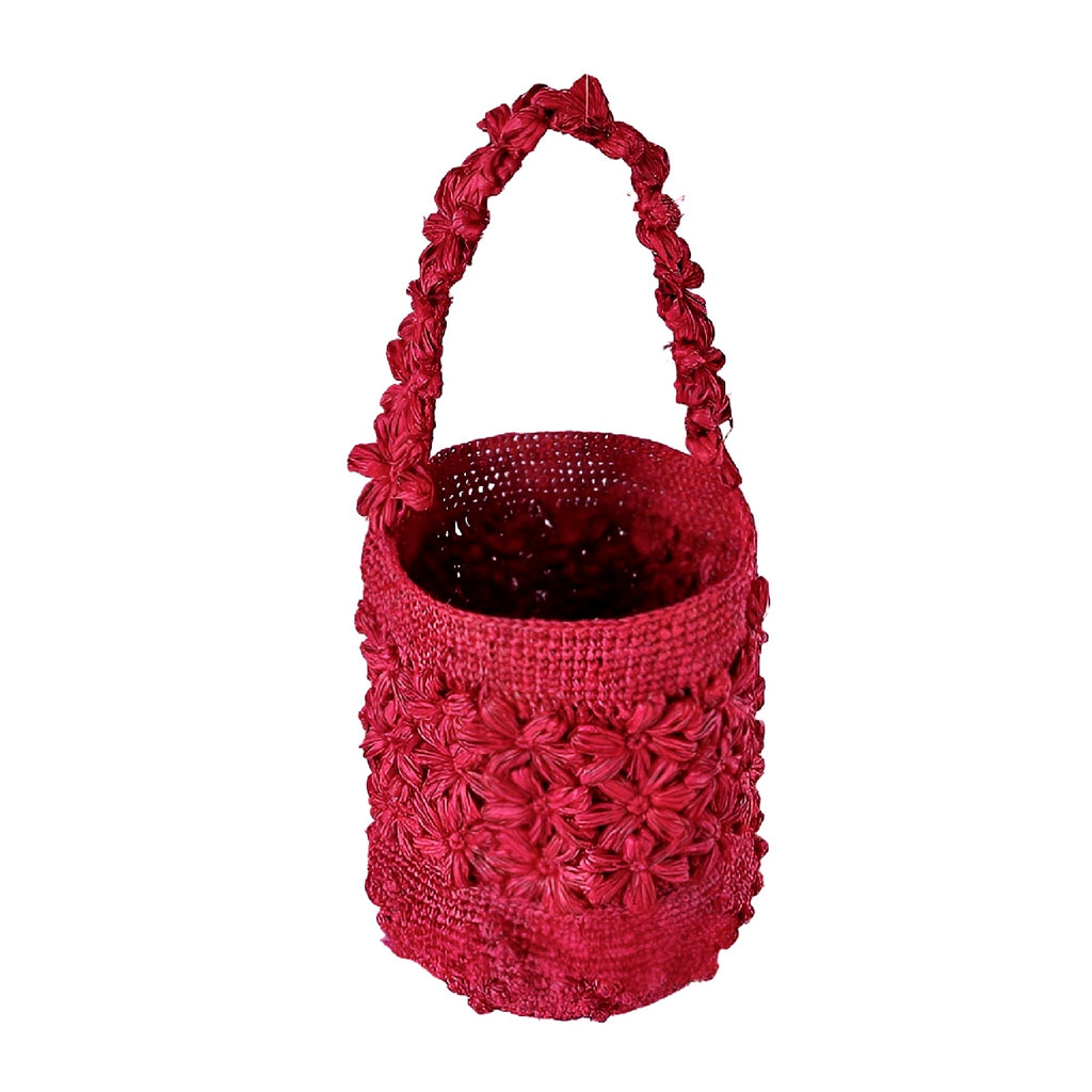 French Handmade Raffia Bucket Bag