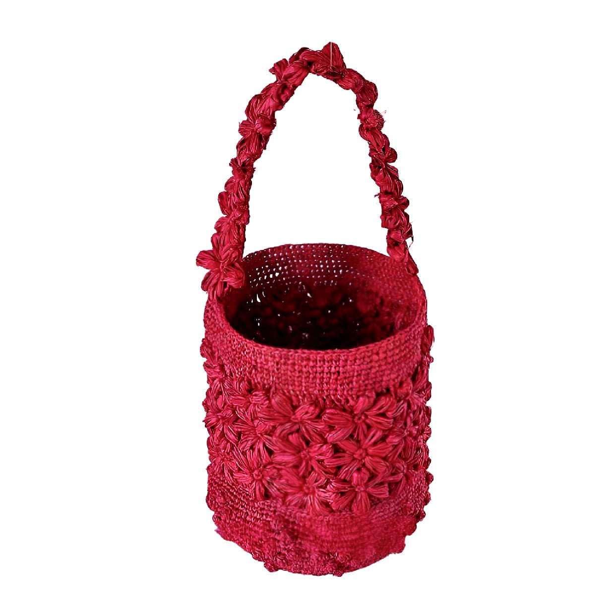 French Handmade Raffia Bucket Bag