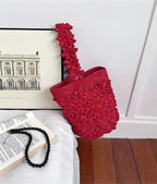 French Handmade Raffia Bucket Bag