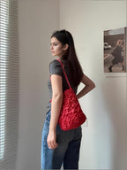 French Handmade Raffia Bucket Bag