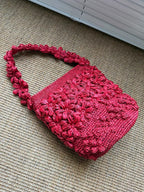 French Handmade Raffia Bucket Bag