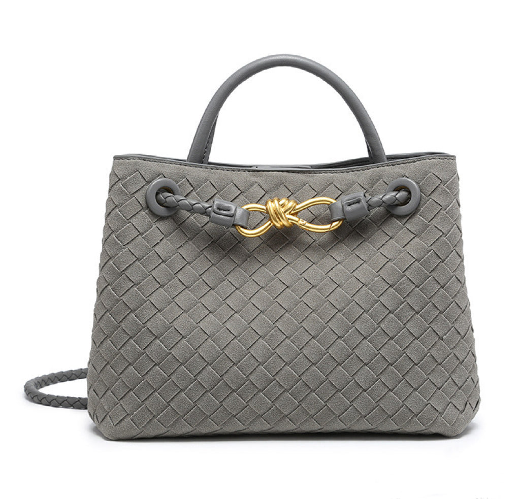 Woven Charm Satchel