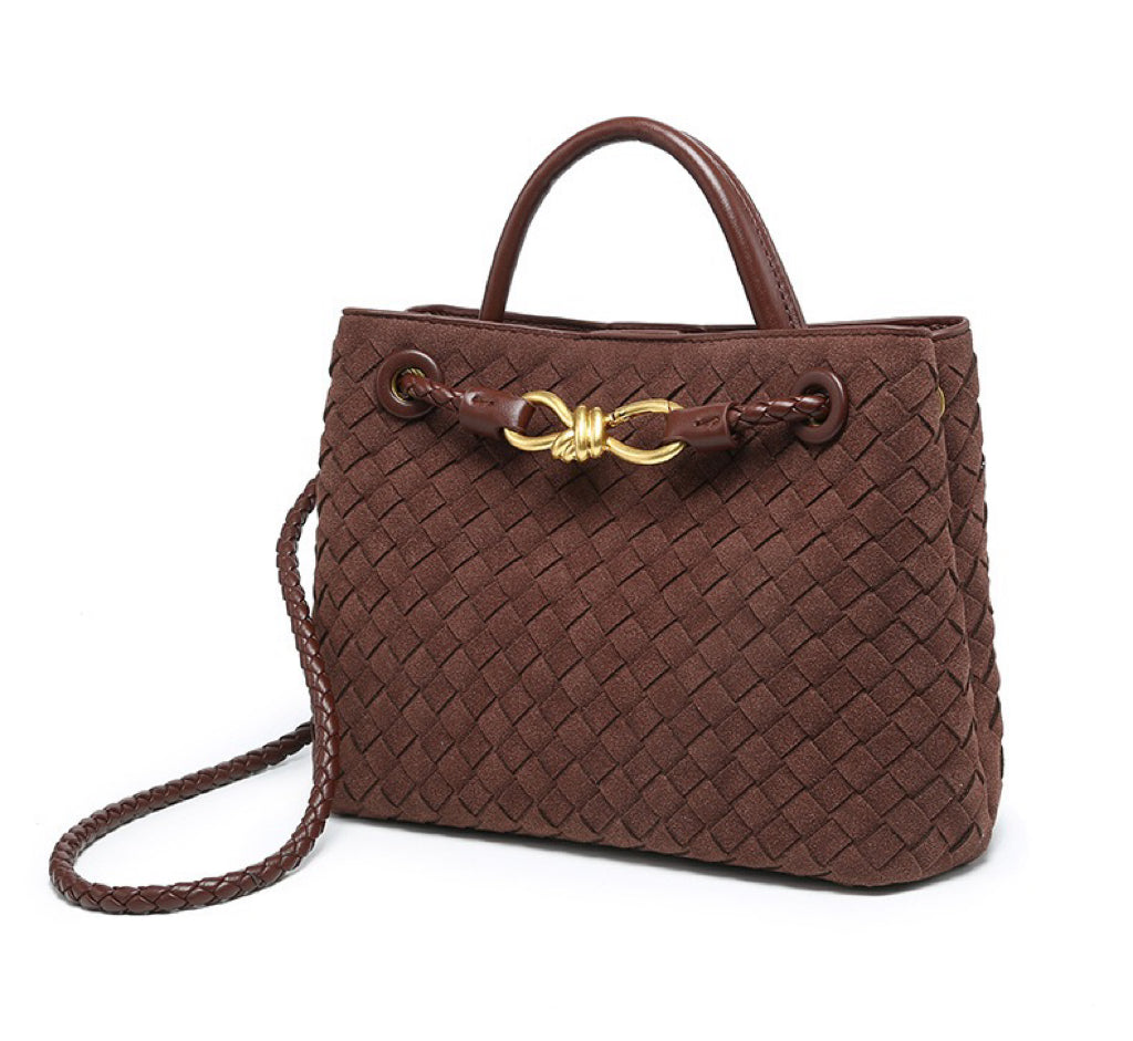 Woven Charm Satchel