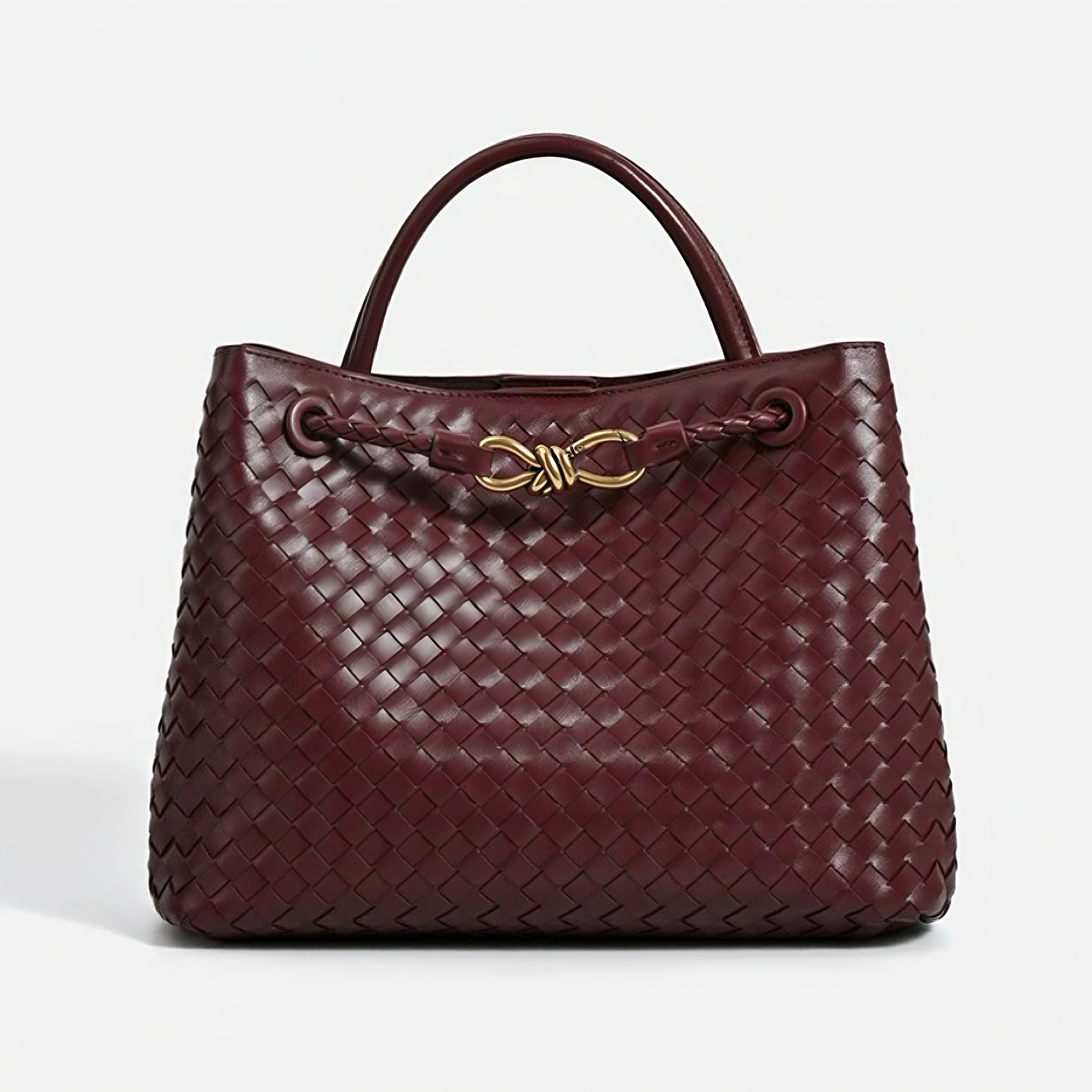 Woven Charm Satchel