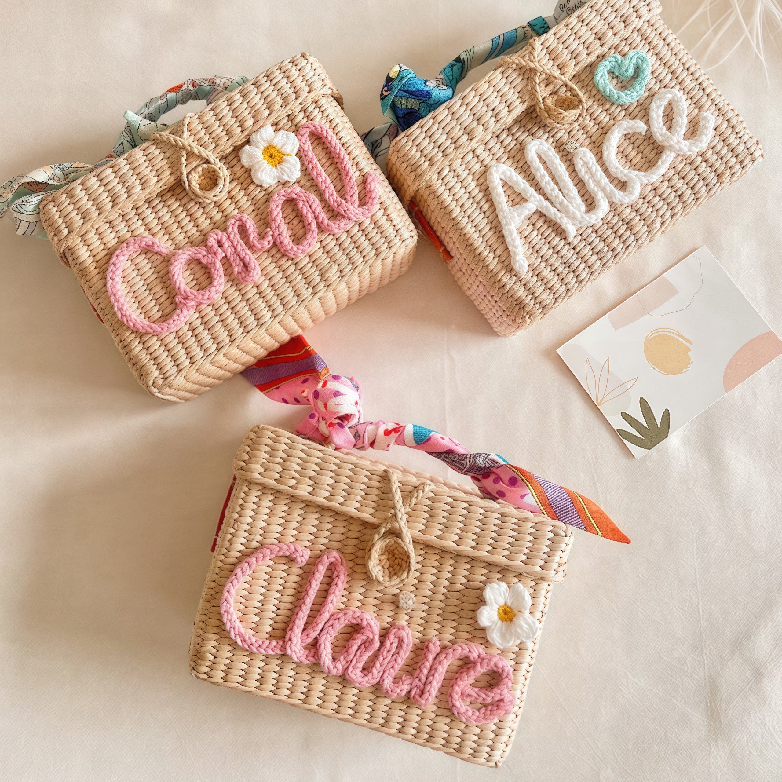 Handwoven Button Box Bag