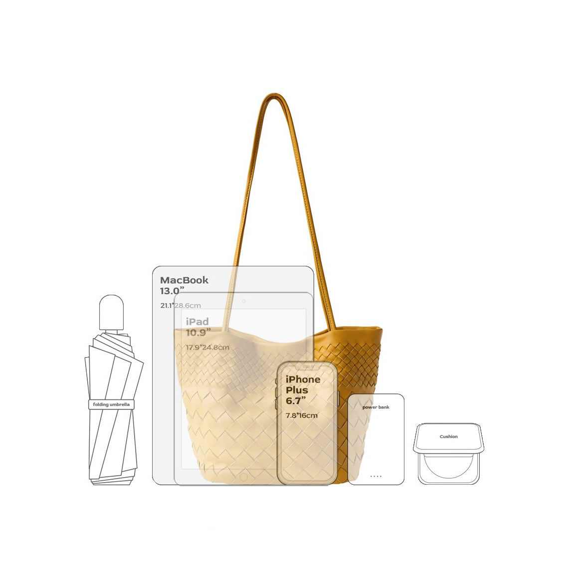 Mira Woven Bucket Bag