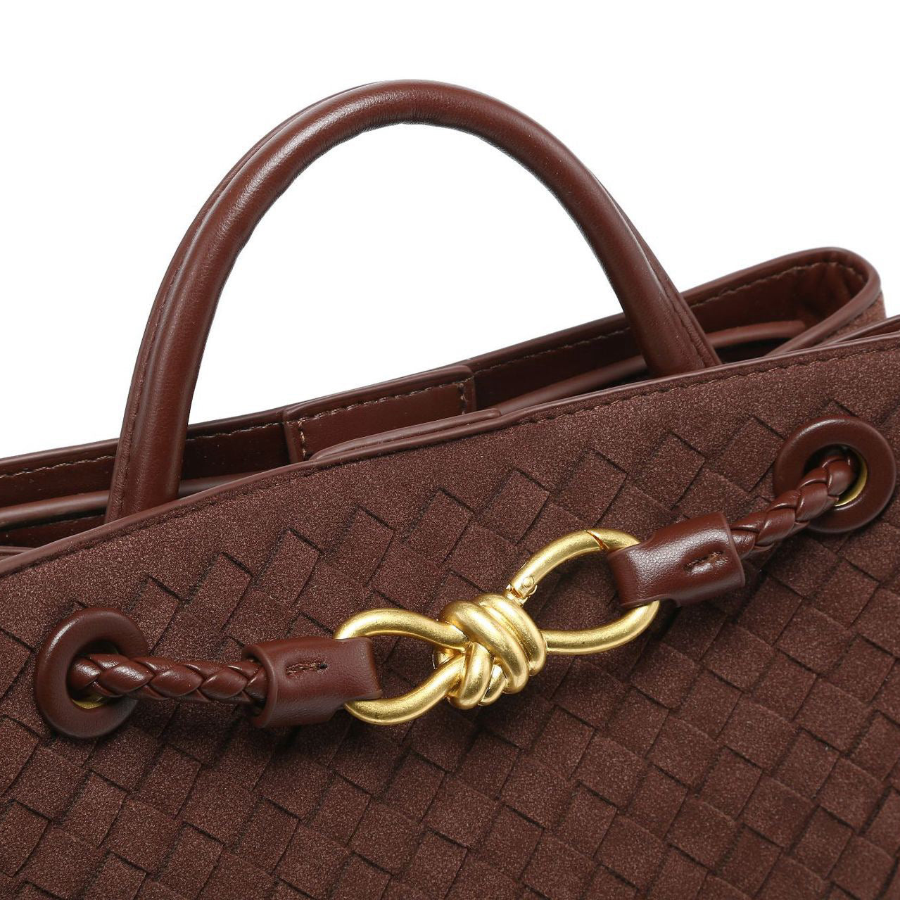 Woven Charm Satchel