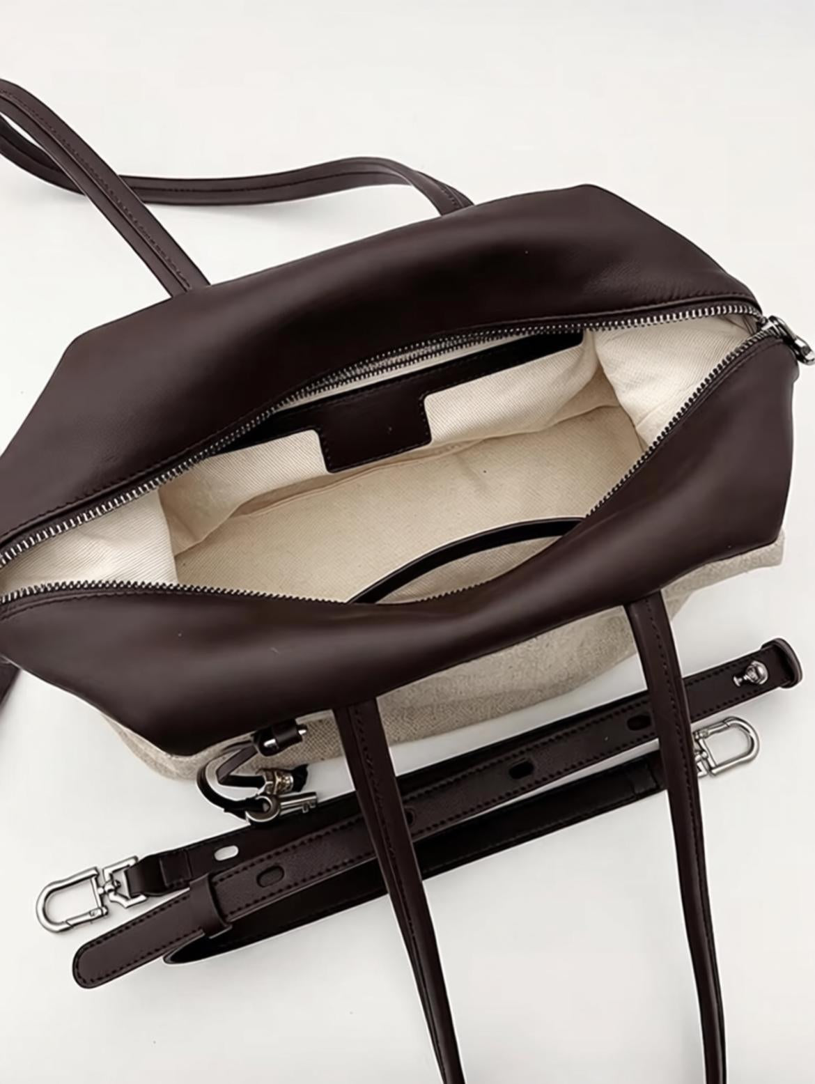 Convertible Leather Boston Bag | Terin Boston Bag
