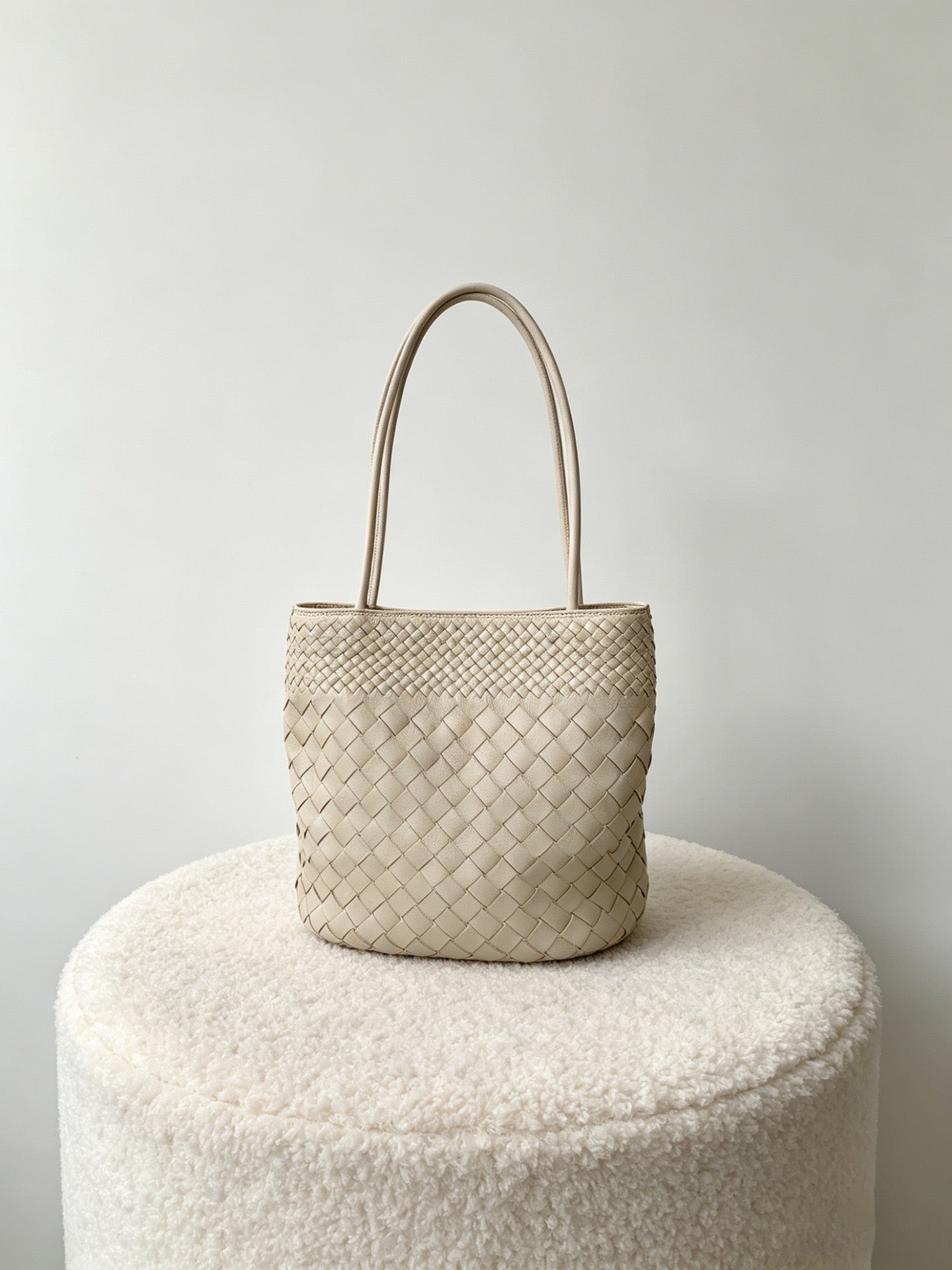 Mira Woven Bucket Bag