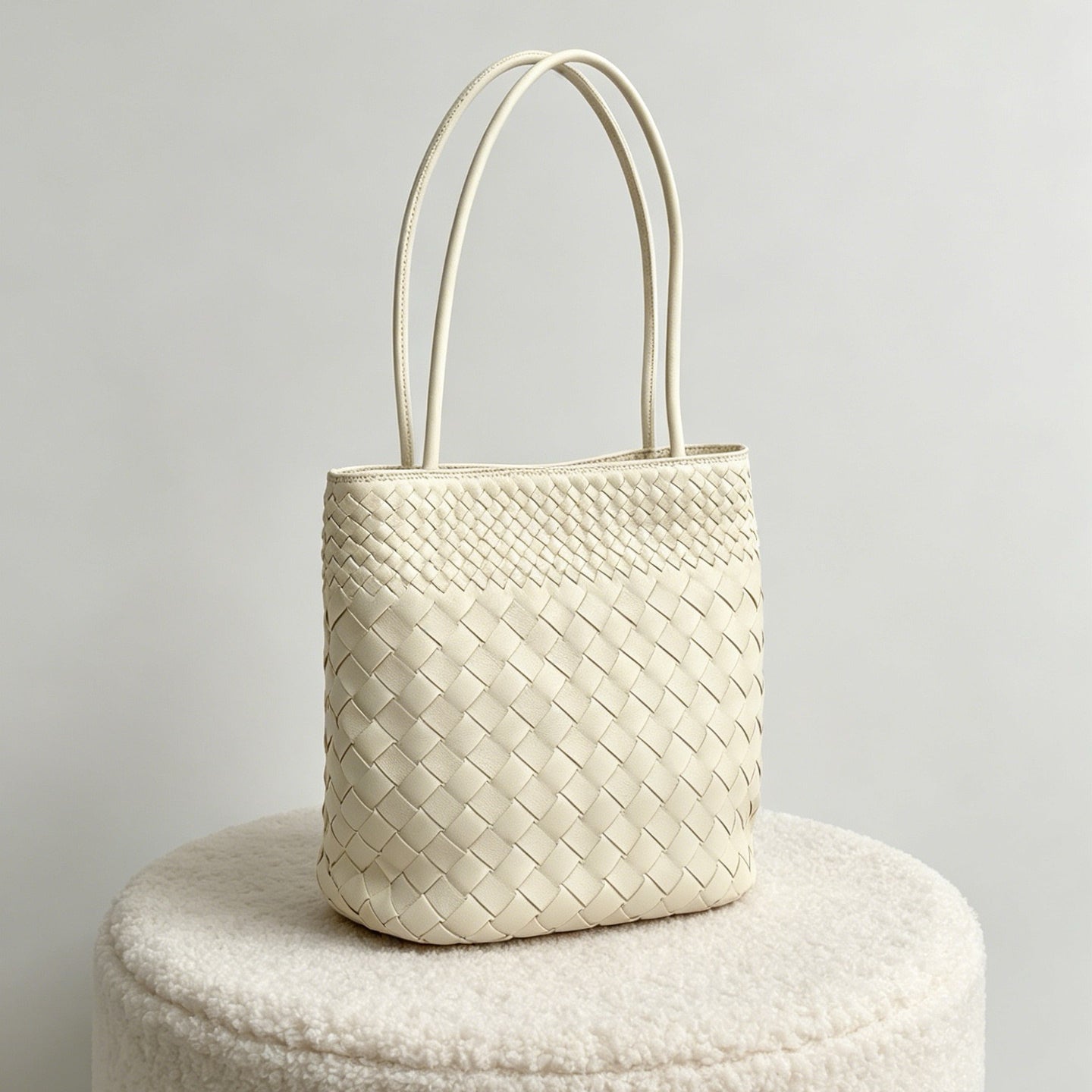 Mira Woven Bucket Bag