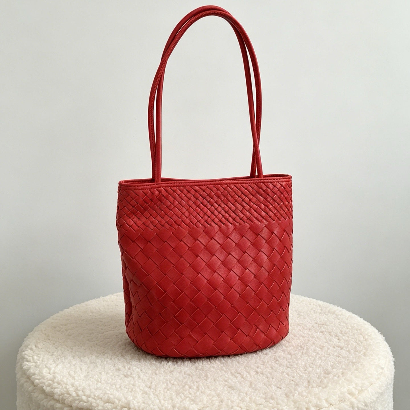 Mira Woven Bucket Bag