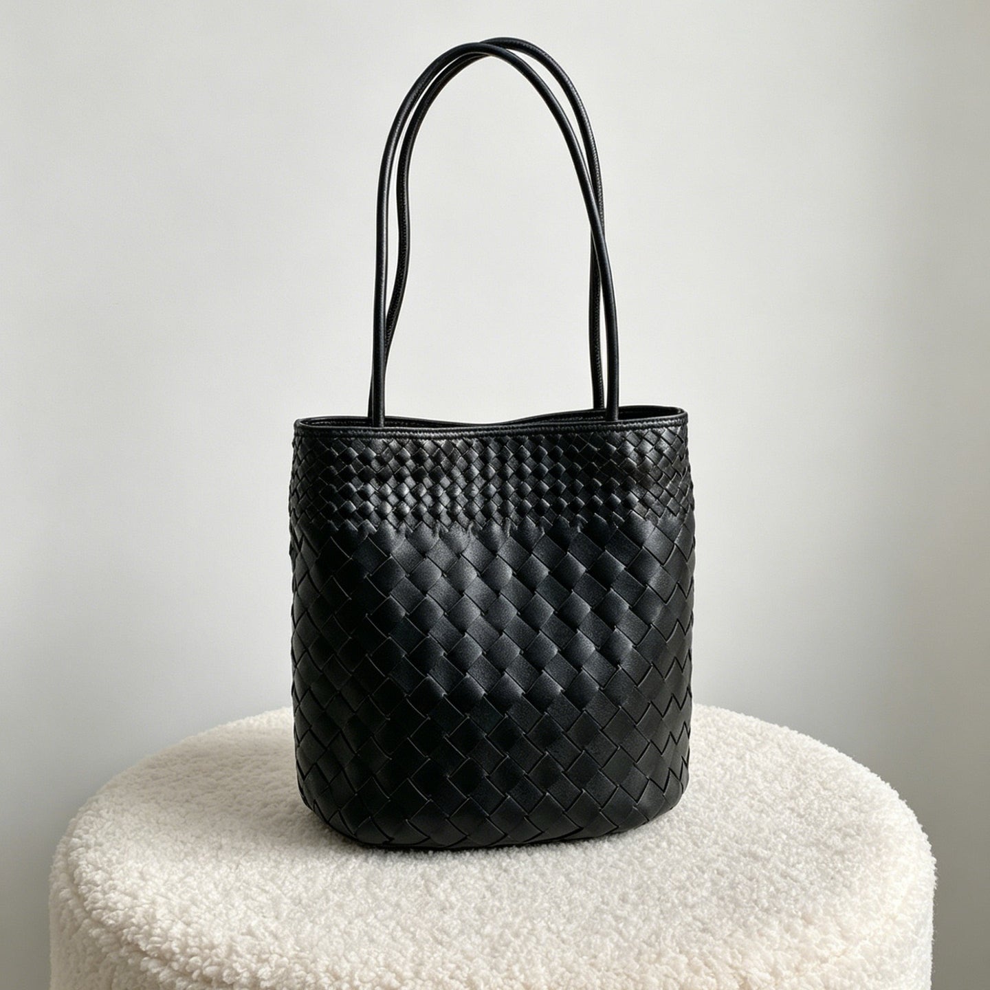 Mira Woven Bucket Bag