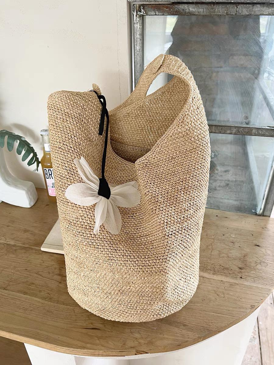 Chic Raffia Handwoven Tote Bag