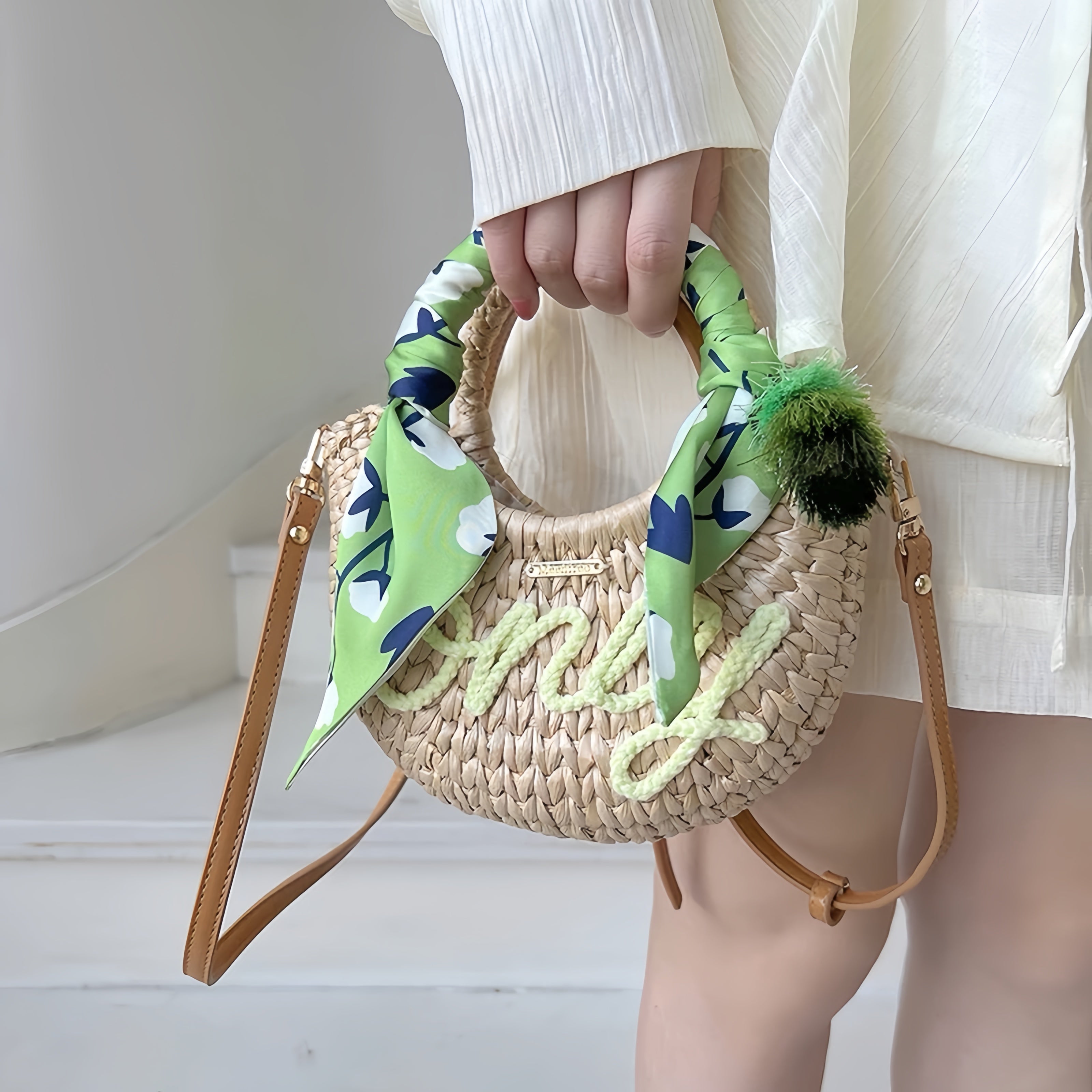 Handwoven Moon Bag