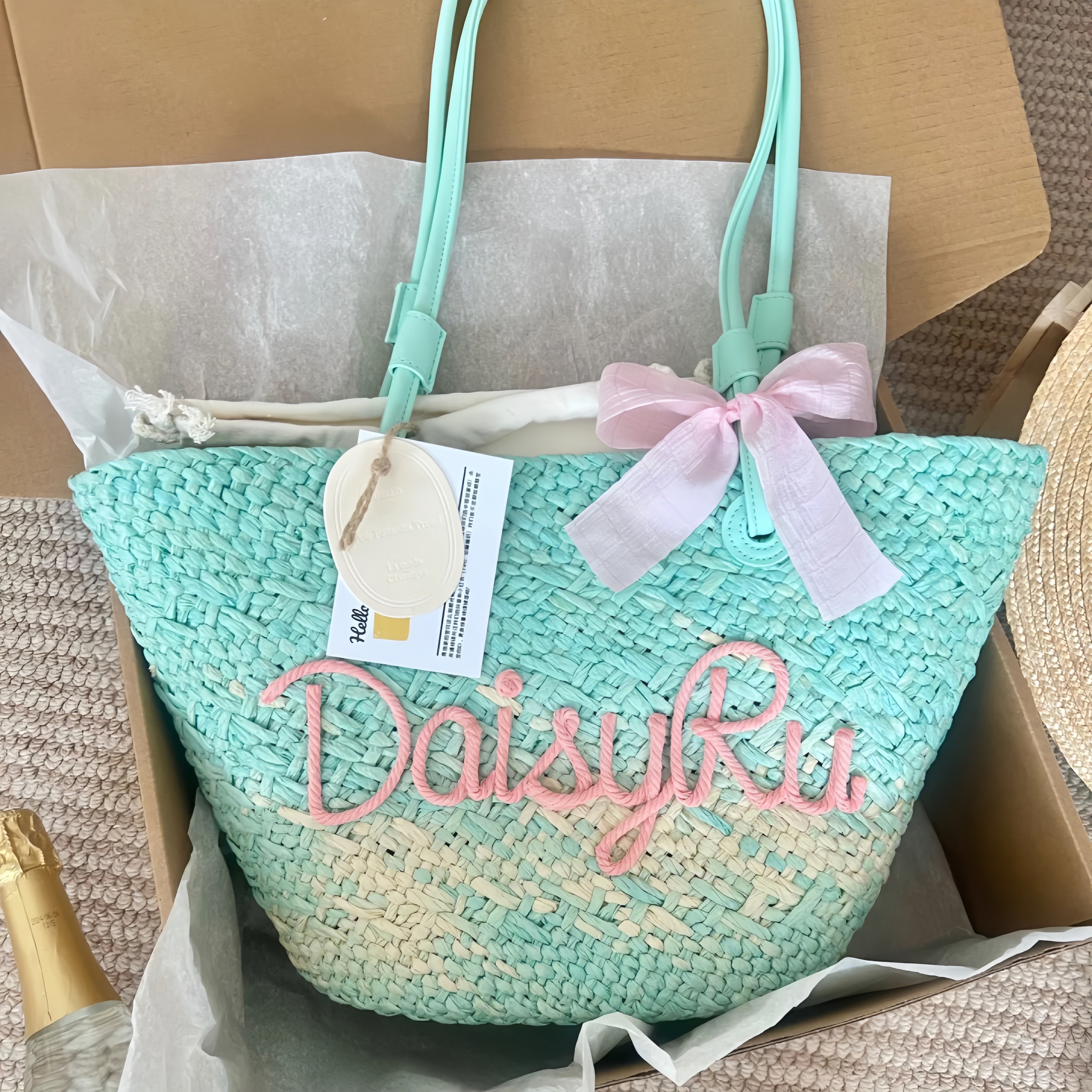 Handwoven Mint Mambo Bag